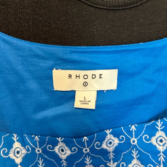 Rhode for Target Blue and White Embroidered Dress - Picture 2 of 3